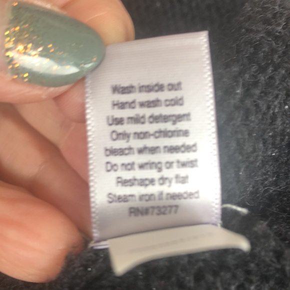 Jennifer Lopez black asymmetrical cardigan size Large - Picture 8 of 8